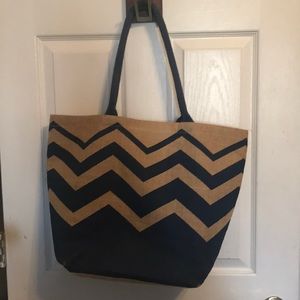 Jute Chevron bag